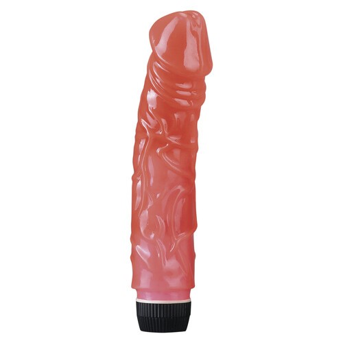 Glitter Pink Jelly Vibrator for Sensational Pleasure