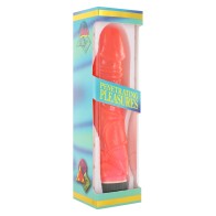 Vibrador de Gelito Rosa con Brillo para Placer Sensacional