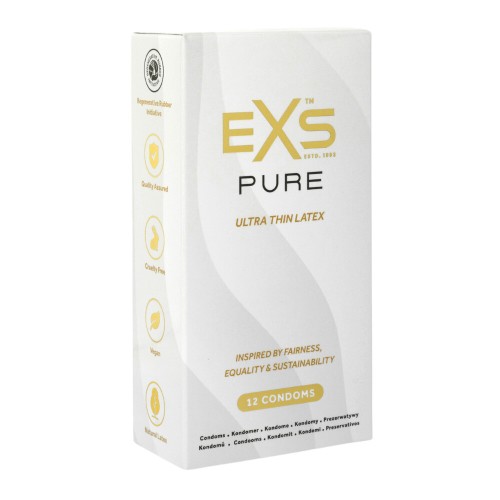 Condones EXS Pure Ultra Finos 12 Unidades