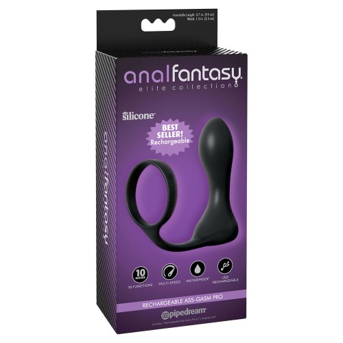 Anal Fantasy Elite Recargable Ass-Gasm Pro para Placer Anal Supremo