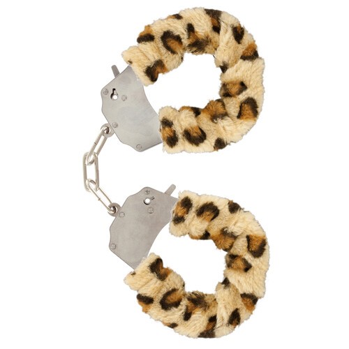 ToyJoy Furry Fun Leopard Wrist Cuffs for Exciting Restraint