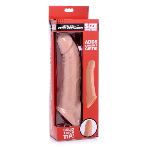 Extensión de Pene Ultra Real de 1 Pulgada Size Matters