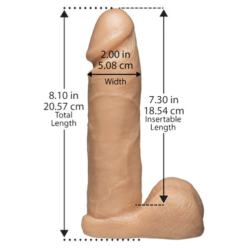 Vac-U-Lock 8 Inch Realistic Cock Attachment