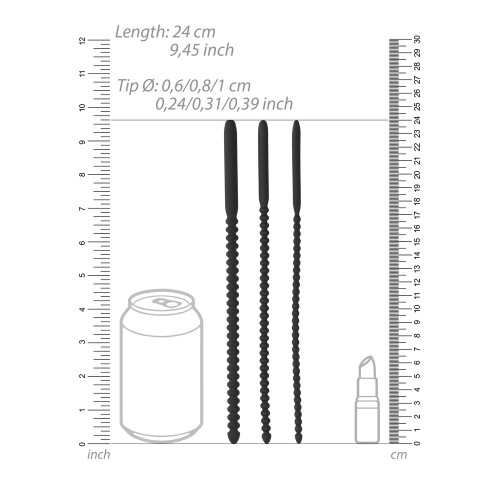 Set de Dilatadores de Silicona Ouch para Diversión Uretral Emocionante