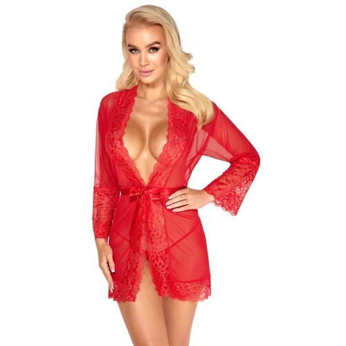 Kimono Rojo Kissable para Noches Seductoras