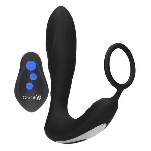 Ouch E Plug Vibrador con Anillo para el Pene