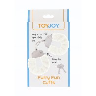 ToyJoy Furry Fun Wrist Cuffs for Playful Restraint