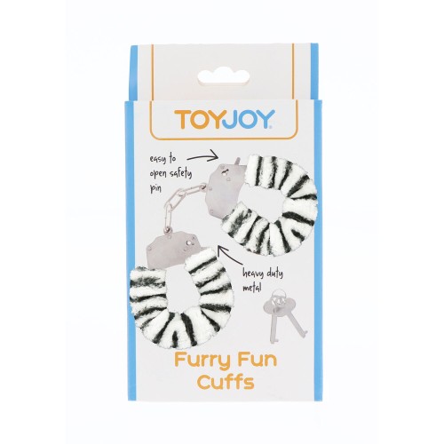 ToyJoy Furry Fun Zebra Cuffs