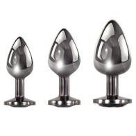 Set de Plug Anal Evolved Black Gem | Aumenta Tu Placer