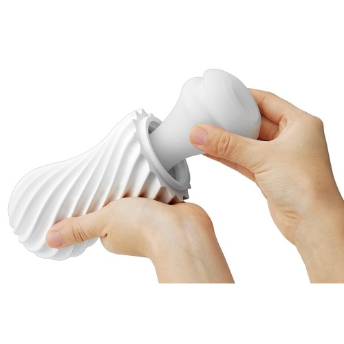 Masturbador Tenga Flex Silky White para Placer Máximo