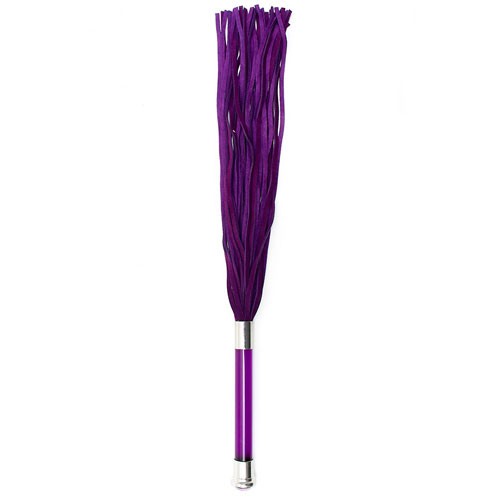 Purple Suede Flogger for BDSM Play