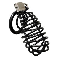 Black Metal Male Chastity Device