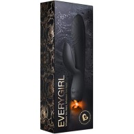 Rocks Off Everygirl Rabbit Vibrator Black