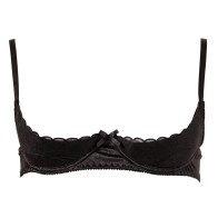 Sosten Half Cup Negro Cottelli 36B - Lencería Elegante