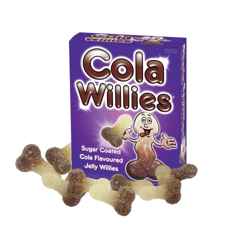 Willies de Gelatina Sabor Cola con Azúcar