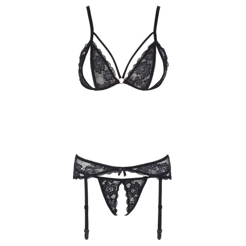 Cottelli Suspender Open Set for Alluring Lingerie