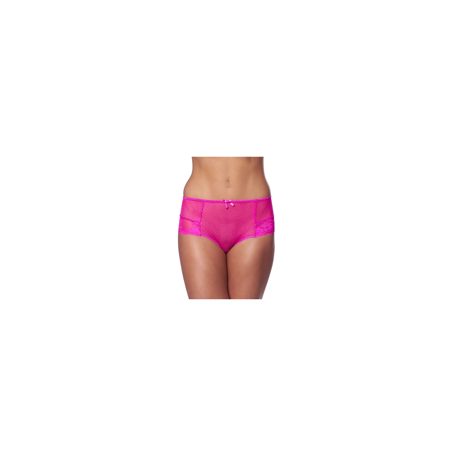 Amorable Elegant Pink Open Back Briefs