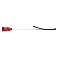 Rouge Garments Leather Croc Print Riding Crop - Stylish Impact