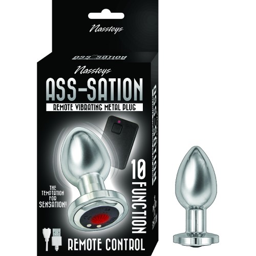 Plug Anal Vibrador Remoto Ass Sation