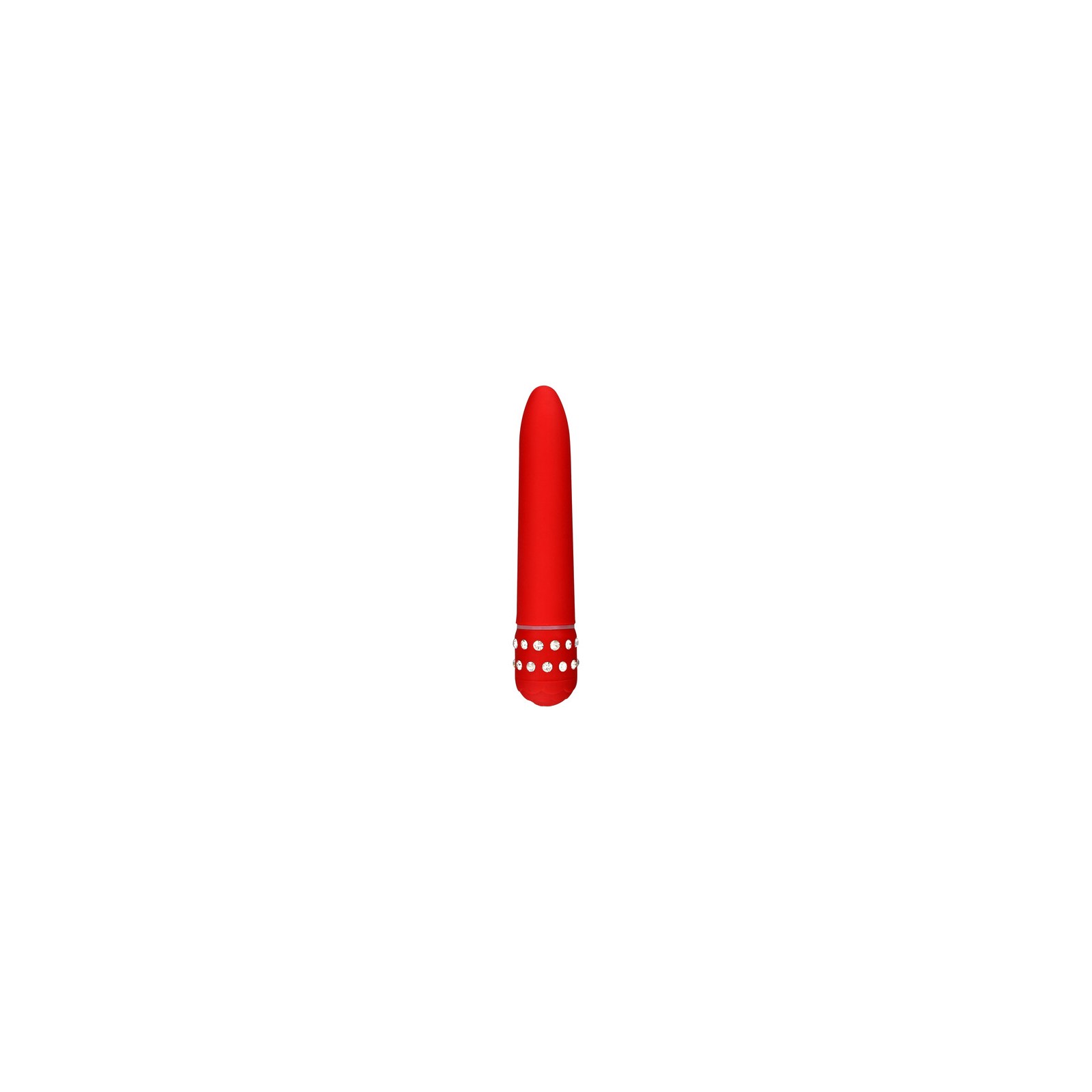 Mini Vibrador Rojo Diamond Superbe de ToyJoy para Placer Lujoso