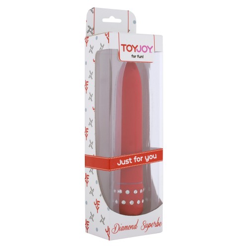 ToyJoy Diamond Red Superbe Mini Vibrator for Luxurious Pleasure