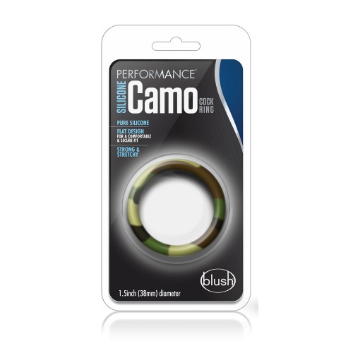 Performance Green Camo Cock Ring for Enhanced Stamina