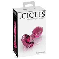 Icicles No.79 Pink Crystal Glass Butt Plug