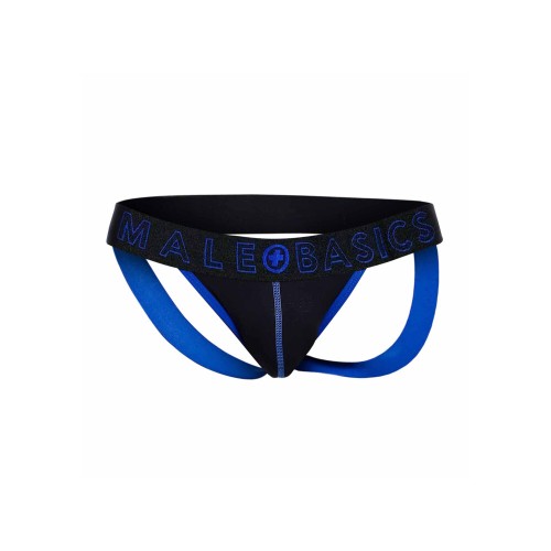 Male Basics Neon Jock Blue Large