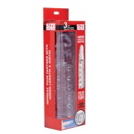 Size Matters 3 Inch Clear Penis Enhancer Sleeve for Longer Pleasure