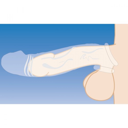 Extensor de Pene Transparente de 2 Pulgadas Size Matters