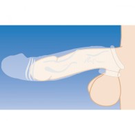 Extensor de Pene Transparente de 2 Pulgadas Size Matters