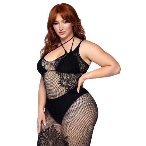 Vestido Halter de Dos Correas Leg Avenue Plus Size