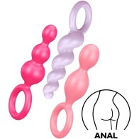 Set de Plugs Anales Satisfyer Booty Call para Aventura