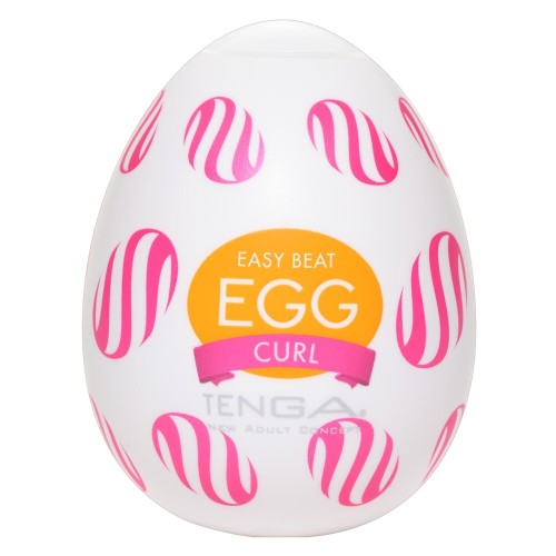 Tenga Curl Egg Masturbator for Innovative Pleasure