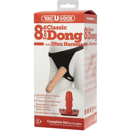 Vac-U-Lock 8 Inch Classic Dong Ultimate Harness Kit