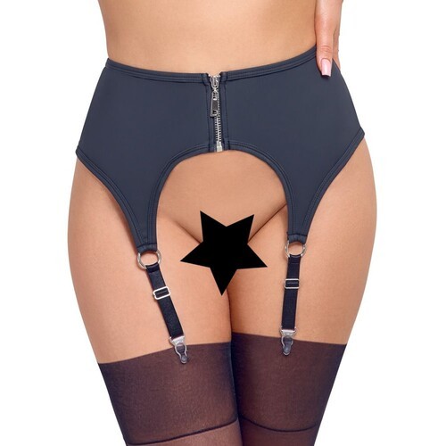 Cottelli Zip Suspender Belt for Classic Lingerie