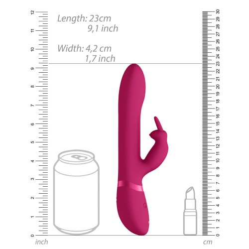 Vibrador Conejito Rosa Vive Amoris con Perlas Estimulantes