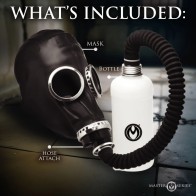 Master Series Dark Inhaler Gas Mask for Sensory Control