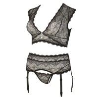 Cottelli Plus Size Bralette and String Set for Elegant Seduction