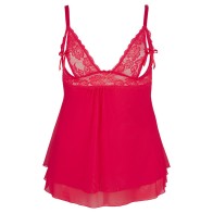 Babydoll Cottelli Talla Plus para Curvas Confiadas