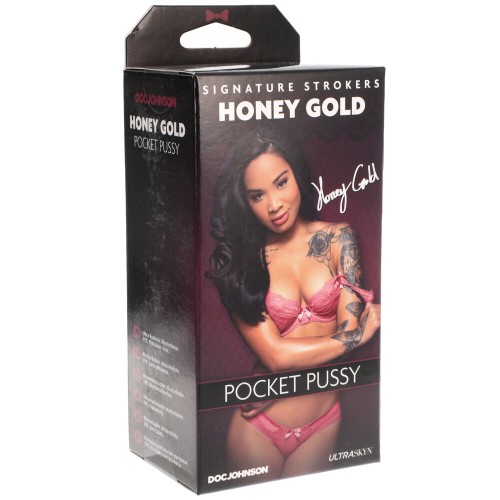 Masturbador Pocket Honey Gold de Signature Strokers