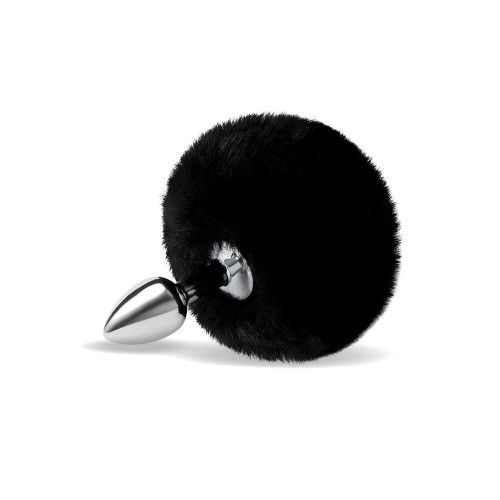 Furry Tales Black Bunny Tail Butt Plug for Playful Pleasure