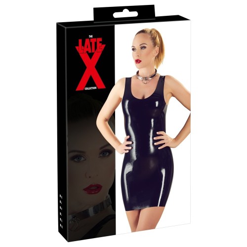 LateX Mini Dress Black for Eye-Catching Appeal