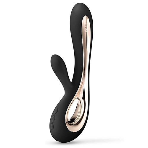 Lelo Soraya 2 Dual Rabbit Vibrator Black - Luxury Pleasure Object