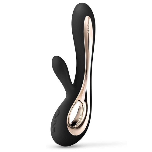 Vibrador Conejo Dual Lelo Soraya 2 Negro - Objeto de Placer de Lujo