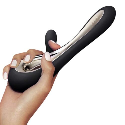 Lelo Soraya 2 Dual Rabbit Vibrator Black - Luxury Pleasure Object