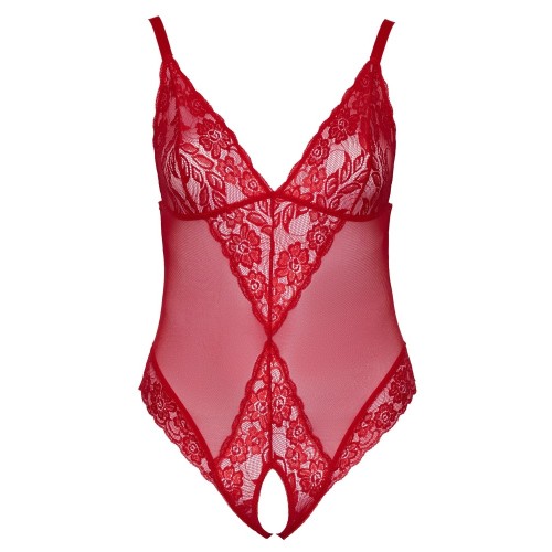 Cottelli Curves Cuerpo Crotchless Rojo XL