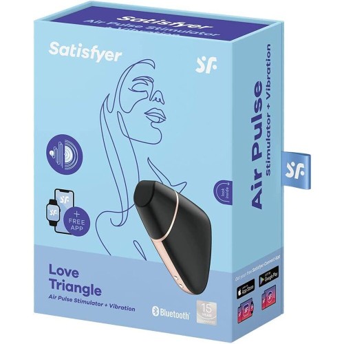 Masajeador Clitorial Satisfyer Love Triangle Con App para Placer Clitorial Personalizado