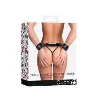 Ouch Tattoo Printed Hand Cuffs | Ultimate Restraint