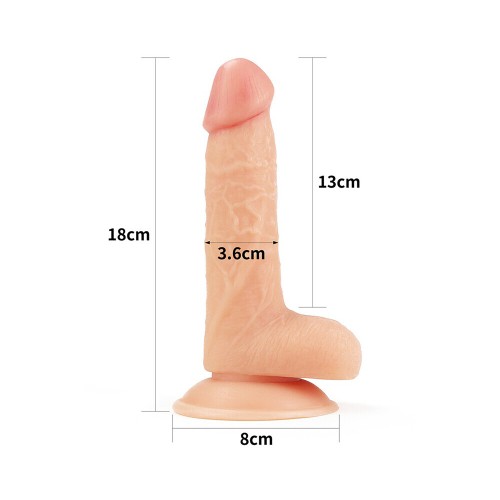 Dildo Ultra Suave de 7 Pulgadas Lovetoy para Placer Realista